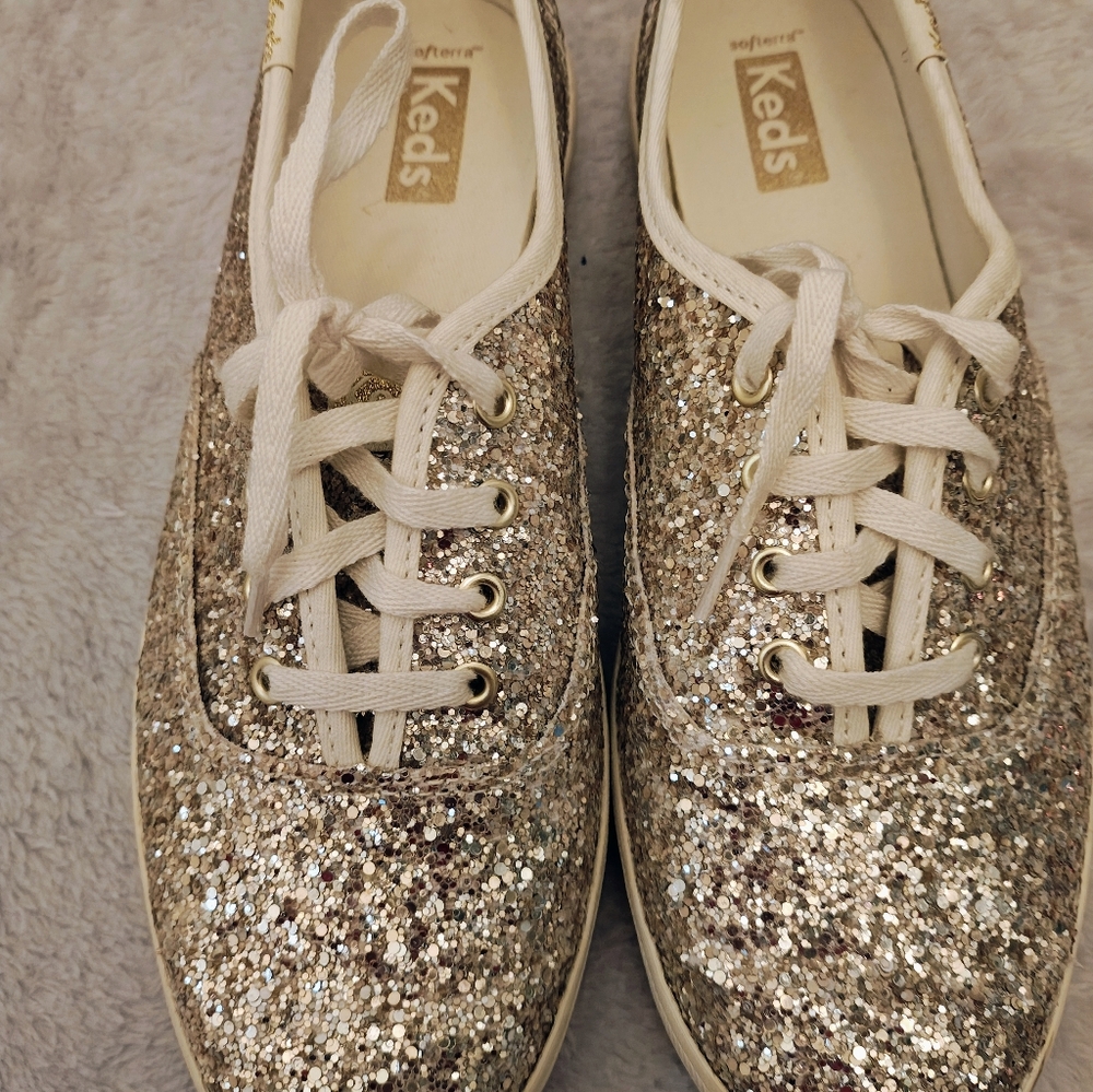 Keds Women's Gold Glitter Sneakers